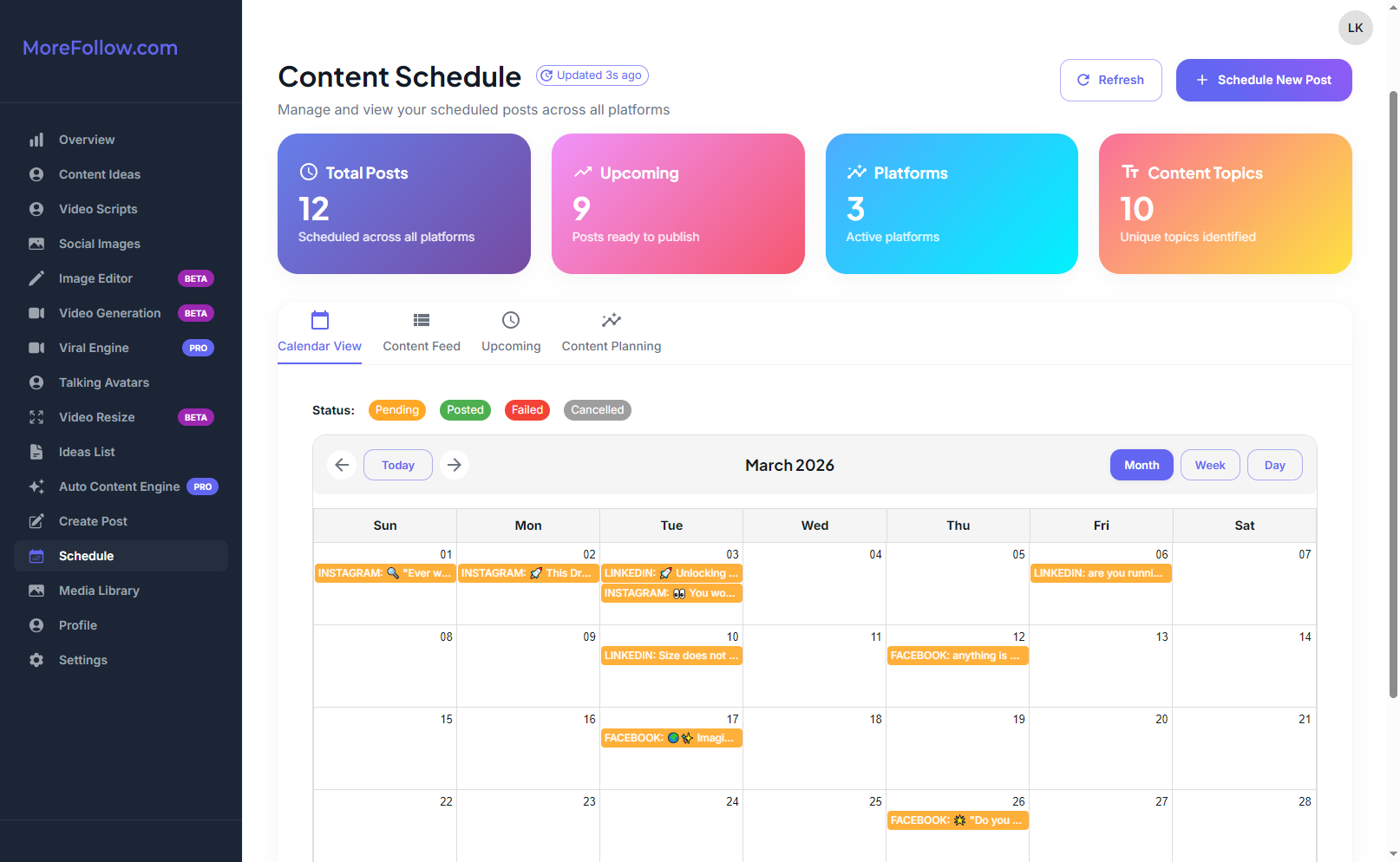 Scheduling & Calendar